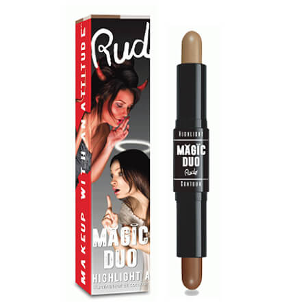 Rude Cosmetics Magic Duo Highlight & Contour,Rude Cosmetics Magic Duo Highlight & Contour รีิวิว,Rude Cosmetics Magic Duo Highlight & Contour ราคา,Rude cosmetics Contour,Magic Duo Highlight & Contour,